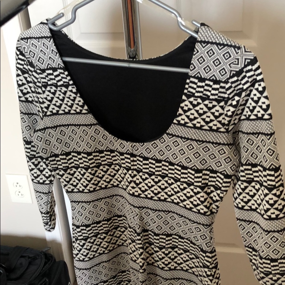 Black and white dress